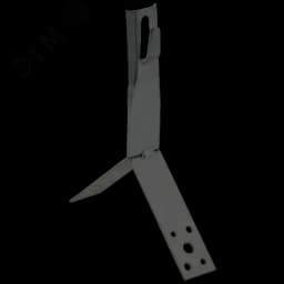 Держатель проводника круглого 6-8мм для конька h=100мм оцинкованная сталь TD IEK