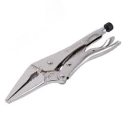 Зажим с фиксатором 221 мм, тонконосый