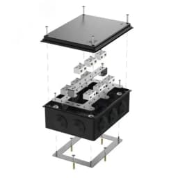 Коробка огнестойкая для кабель-канала 40-0460-FR16.0-4 Е15-Е120 RAL9005 85х85х45 (44 шт/кор)