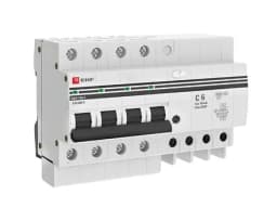 Дифференциальный автомат АД-4 6А/10мА (х-ка C, АС, электронный) 4,5кА EKF PROxima