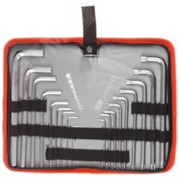 Набор ключей имбусовых "Мастер"Cr-V, 18 шт,нейлоновый чехол ,HEX 1,5-10 мм длинные 9 шт,TORX Т10-Т50 длинные 9 шт