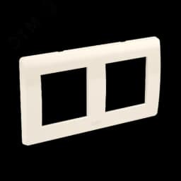 BRAVA Рамка 2 поста 4 модуля бежевая 75012O DKC