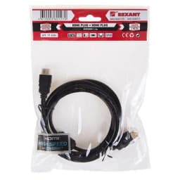 Шнур HDMI - HDMI gold 2М с фильтрами REXANT 17-6204