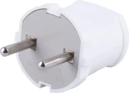 Вилка STEKKER PPG1043201 прямая пластик 250В 10A IP20 белая 32855