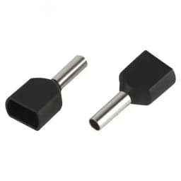 Наконечник-гильза с изолированным фланцем (упаковка 50 шт.) NO-225-101 (двойной) НШвИ(2) 1,5-8 ЭРА