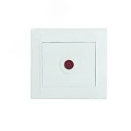 Defne бел розетка TV проходная Makel