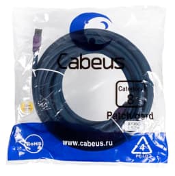 Патч-корд Cabeus PC-SSTP-RJ45-Cat.8-10m-LSZH (S/FTP, CAT.8, LSZH, 10 м, синий) (9706c)