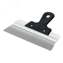 Шпатель усиленный фасадный нержавеющий, алюминиевая направляющая, 250 мм, 1к ручка