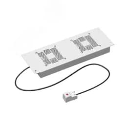 Модуль потолочный 2 вентилятора с термостатом для крыши 600 RAL7035