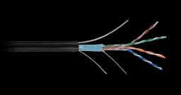 Кабель связи симметричный, для структурированныx сетей, внешней прокладки LAN F/UTP 2x2x0.47 кат.5 EC-UF002-5-PE-BK NETLAN (305 м)