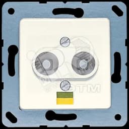 Розетка штепсельная для выравнивания потенциало  слоновая кость