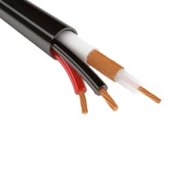 Кабель комбинированный КВК-П-1,5 2x0.50 мм2 75 Ом, outdoor, 200 м (04-010)