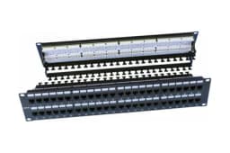 Патч-панель на 48 портов RJ-45 Hyperline PP3-19-48-8P8C-C6-110D (черный)