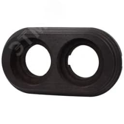 Лизетта Рамка 2 постовая (Угольно-черный на бревно 280мм)