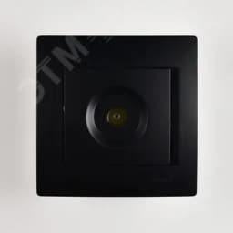 KARINA Розетка ТВ проходная чёрный бархат (10шт/120шт)