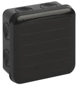 Коробка распределительная ОП 85х85х45мм двухкомпонентн. 8 вводов IP65 черн. Ruvinil 67240Ч