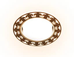 Встраиваемый точечный светильник GX53 с LED подсветкой Ambrella Light G433 WHWW