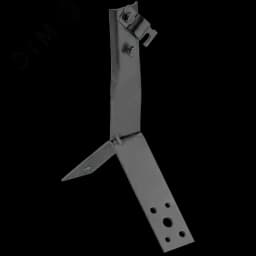 Держатель проводника круглого 6-10мм винтовой для конька h=80мм оцинкованная сталь TD IEK