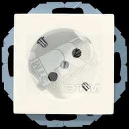 Розетка штепсельная SCHUKO 16A 250V с поворотом на 45 гр. слоновая кость