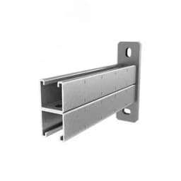 Консоль СТРАТ двойная 41х41, база 500, толщ. 2,5 мм, гальван. цинк