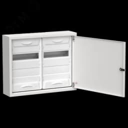 TITAN 5 Корпус металлический ЩРн-48 (2х24) 460х570х140мм IP31 белый (одна дверь) IEK