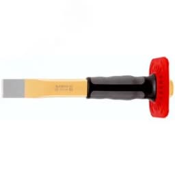 Зубило шлицевое с протектором, ширина резца 28 мм, (26X7)X240 мм, плоско-овальный профиль, полировка