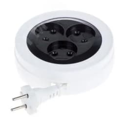 Удлинитель-рулетка PROconnect STANDARD 5 м, 3 гнезда, 2х0.75 мм, б/з, белый