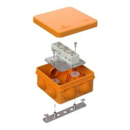 Коробка огнестойкая для о/п 40-0210-FR1.5-6 Е15-Е120 RAL2004 80х80х40 (44 шт/кор) Промрукав