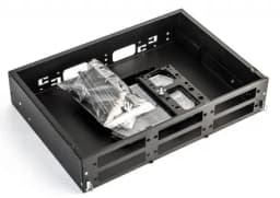 Бокс оптический универсальный 19" выдвижной Hyperline FO-19V-2U-6xSLT-W130H30-48UN-BK
