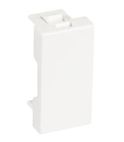 Вставка-заглушка типа Mosaic 22,5x45мм, белая, уп-ка 10 шт. NETLAN EC-IMH-0-WT-10