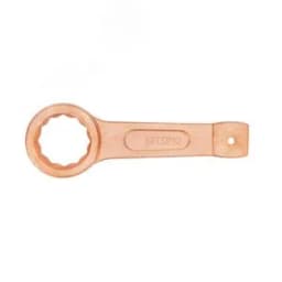 Ключ накидной односторонний ударный 155 омедненный Hortz
