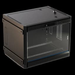 Шкаф настенный 15U Hyperline TWB-FC-1566-GP-RAL9004