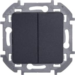 Выключатель двухклавишный INSPIRIA 10 AX 250 В~ антрацит