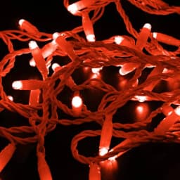 Гирлянда НИТЬ NeonNight flashing 10 м белый ПВХ 100 LED Красные 24В 305232