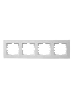 Рамка 4-местн. горизонт. VESNA бел. LEZARD 742-0200-149