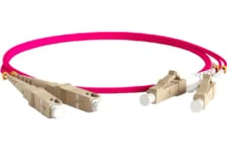 Патч-корд волоконно-оптический (шнур) Hyperline FC-D2-504-LC/PR-SC/PR-H-1M-LSZH-MG