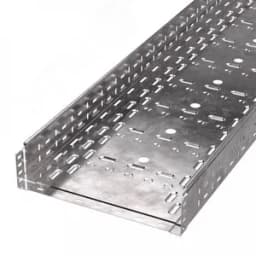 Лоток перфорированный Стандарт INOX (AISI 409) 300х80х3000 (0,8 мм) (6 м/уп)