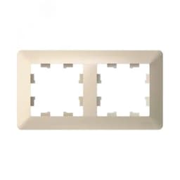 ATLASDESIGN AIR 2-постовая РАМКА, БЕЖЕВЫЙ/дымчатый белый ATN220202 Systeme Electric