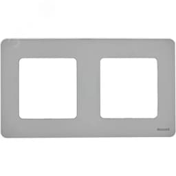 Рамка 2 поста INSPIRIA алюминий LEGRAND