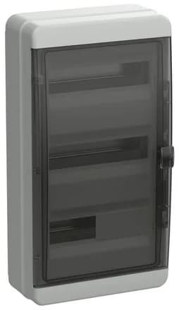 Корпус КМПн-36 TEKFOR IP65 черн. прозр. дверь пластик. IEK TF5-KP72-N-36-65-K03-K02