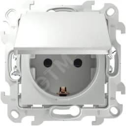 Розетка 2К+З IP44 Push&Go, белый