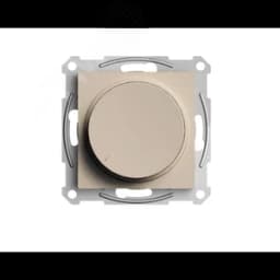 ATLASDESIGN СВЕТОРЕГУЛЯТОР (диммер) повор-нажим,  LED, RC, 400Вт, мех., ПЕСОЧНЫЙ