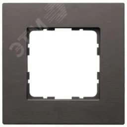 Рамка 1-постовая, алюминий Brown