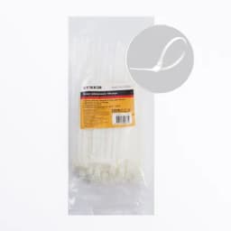 Хомут нейлоновый STEKKER NYCT47200 47х20 мм d пучка max 50 мм нагрузка 22кг белый упаковка 100 шт 32783