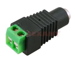 Разъем питания гнездо 2.1х5.5 с клеммной колодкой (50шт/уп) REXANT 14-0315