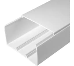 Кабель-канал 100х60х2000мм. в П\Э (16м/уп.) белый 2-й замок. Промрукав PR.0610061