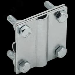 Зажим крестообразный с разделителем полоса/пруток-полоса/пруток 40/12мм оцинкованная сталь IEK