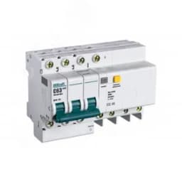 Выключатель автоматический дифференциальный АВДТ встроенная защита от сверхтоков 3P+N 63А 100мА AC С ДИФ-101