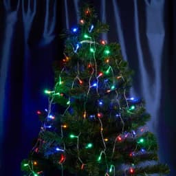 Светодиодная гирлянда Feron CL90 7 веток 2м 15м 230V мульти c питанием от сети 32370