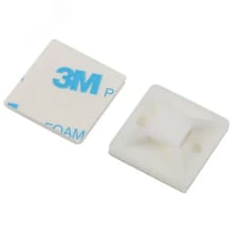 Площадка самоклеящаяся под хомуты 25х25 мм белая 50 штук NO-225-302